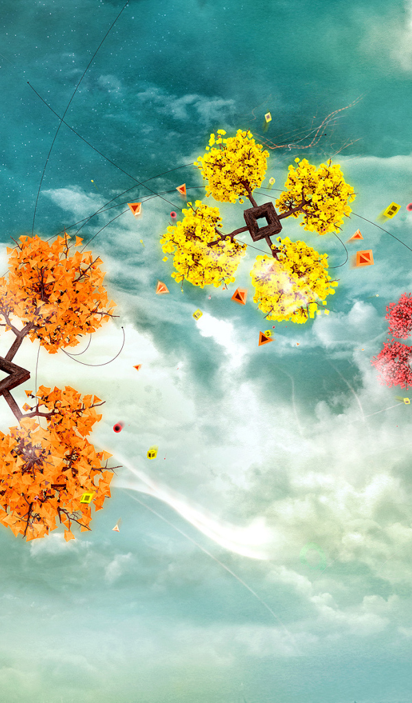 Разноцветные листья