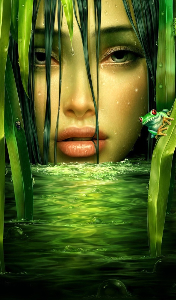 Зеленая девушка