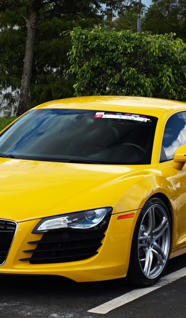 Желтый Audi R8