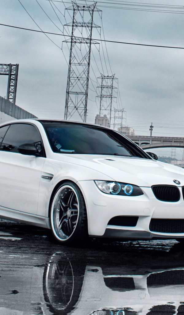 white BMW