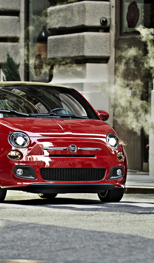 Fiat-500 red