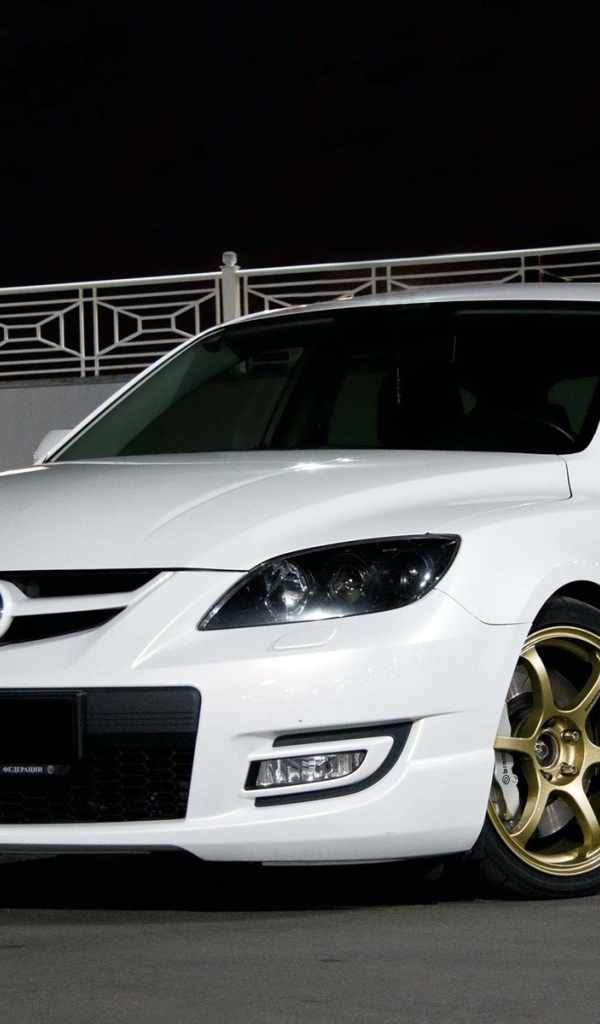 Mazda 3 MPS, белая