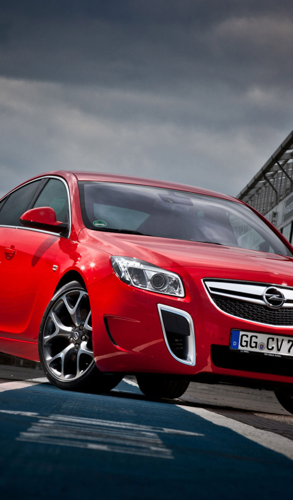 red Opel Insignia OPC