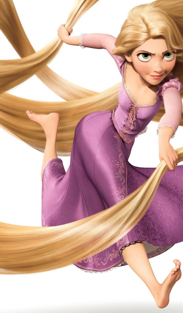«Рапунцель: Запутанная история», длинные волосы