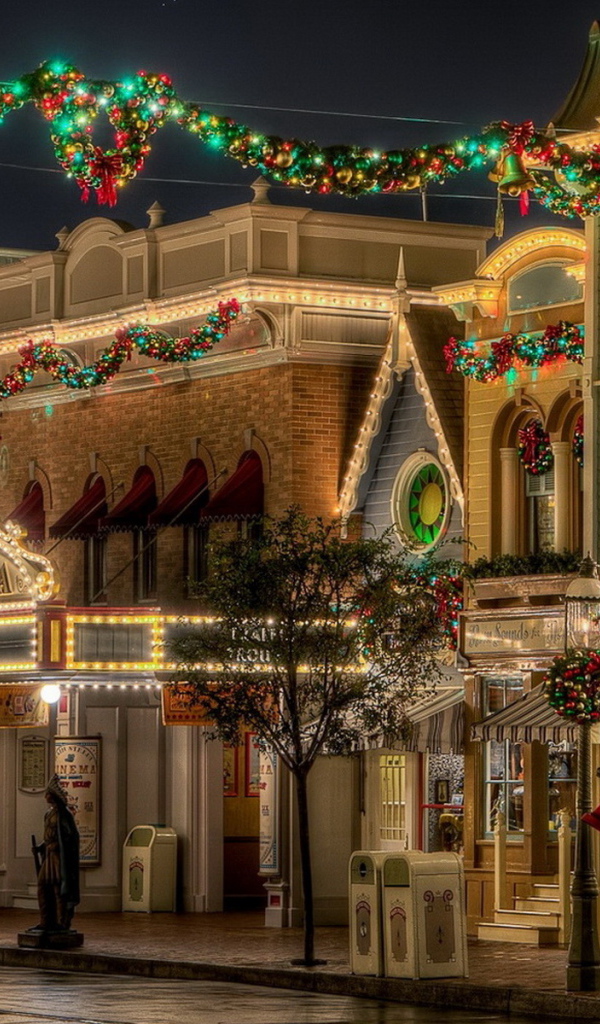 улица на Рождество