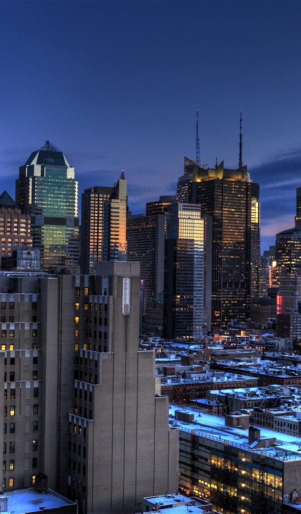 Вечерний Манхеттен, Нью-Йорк