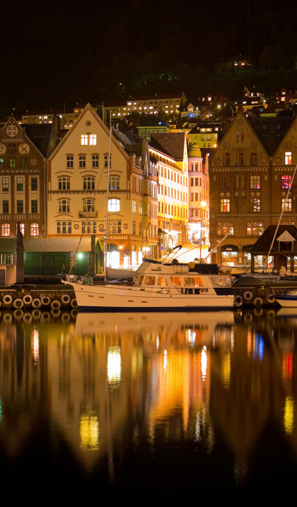 Отражение ночного города