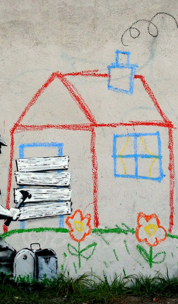 Картина Волонтеры Бэнкси