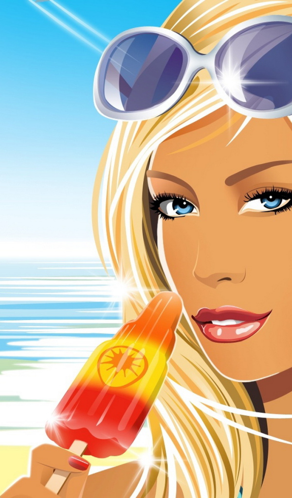 Девушка с мороженным