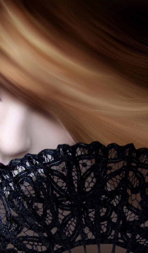 Девушка с веером