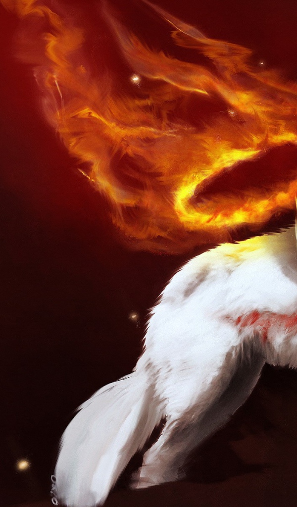 Волк в огне