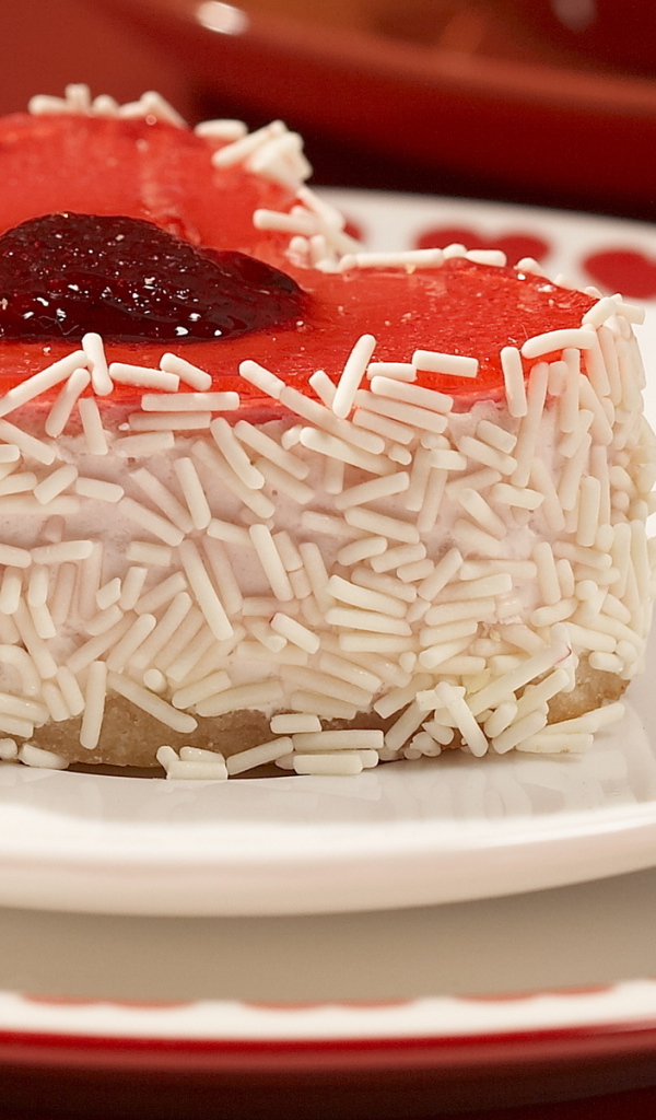 Пирожное сердцем