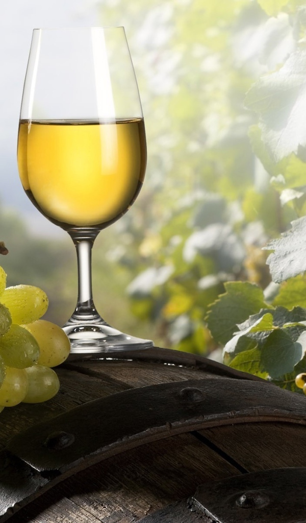 Бокал виноградного вина