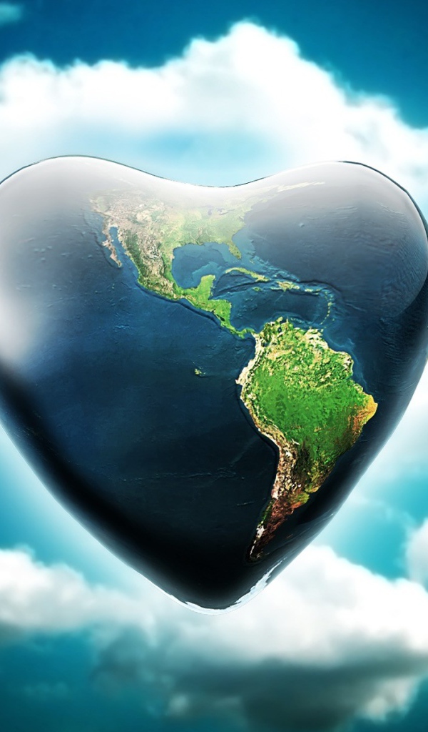 Земля в форме сердца