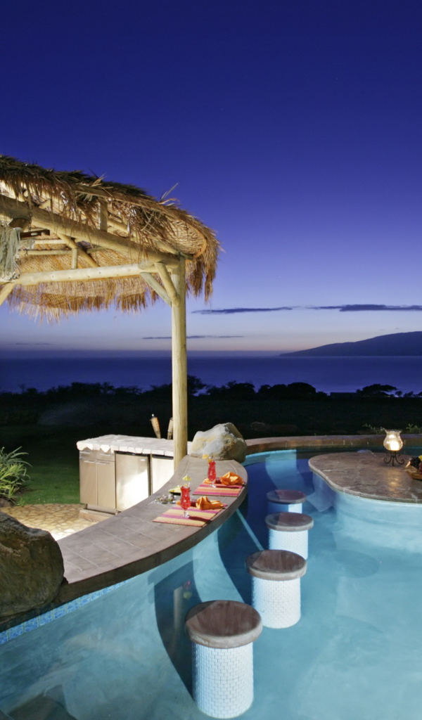 Бассейн с видом на океан