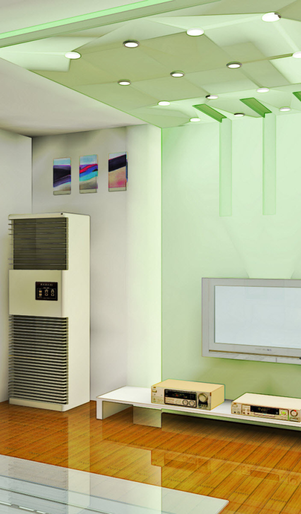 Комната в зеленых тонах