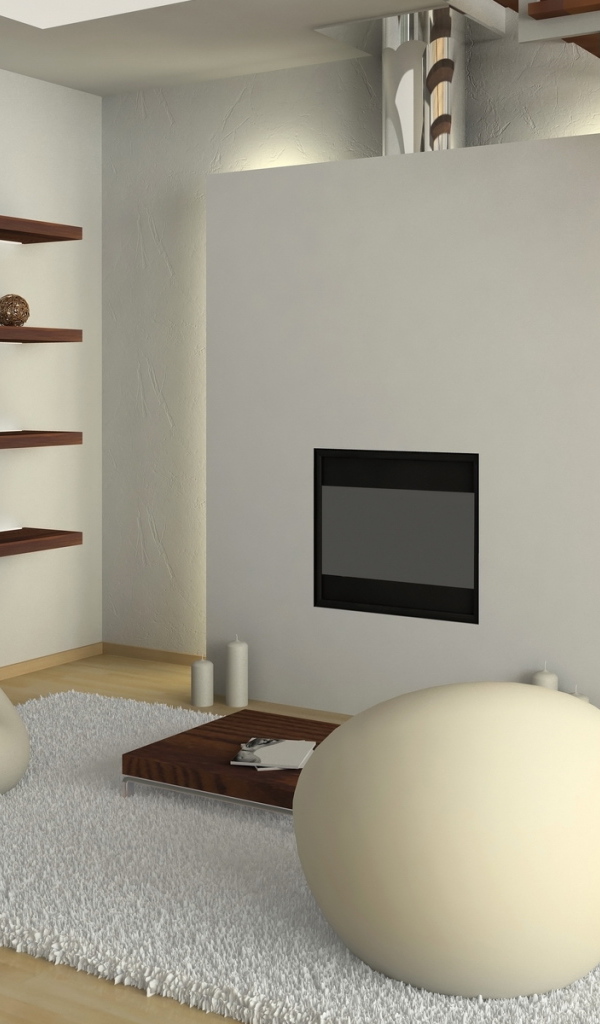 Комната с камином