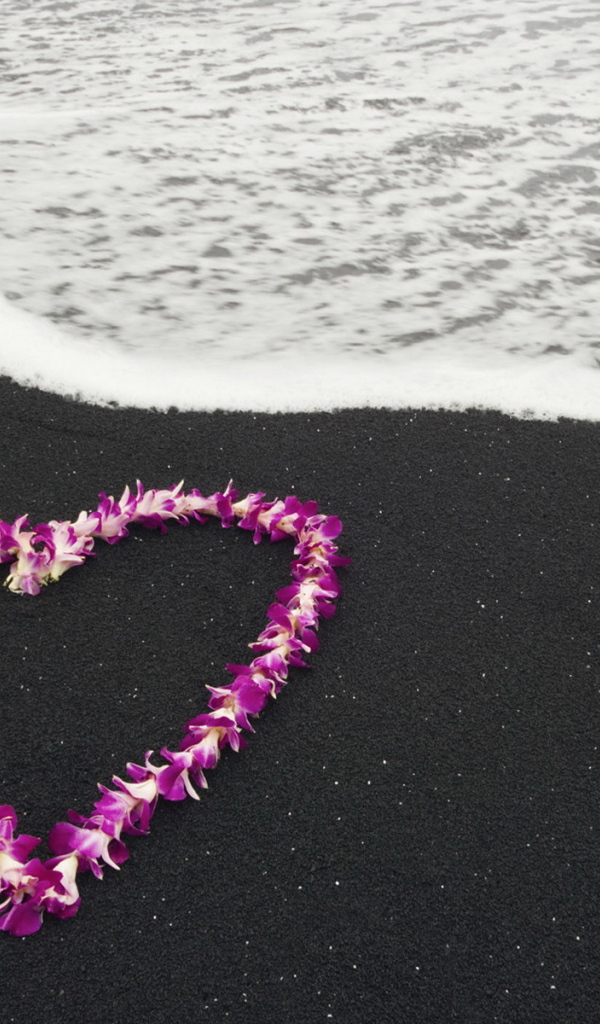 Сердце из цветов