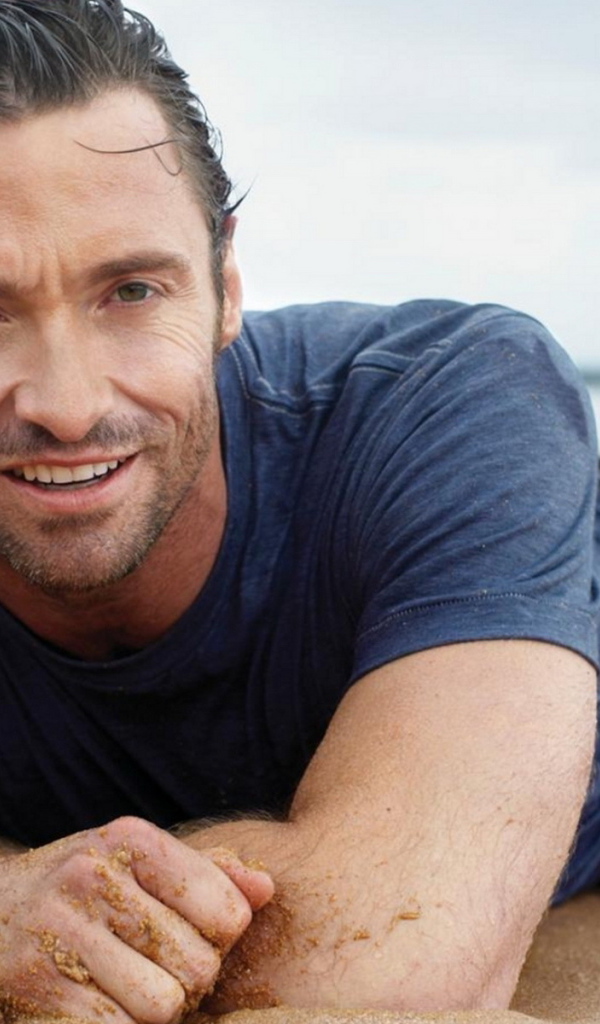 Hugh-Jackman на пляже