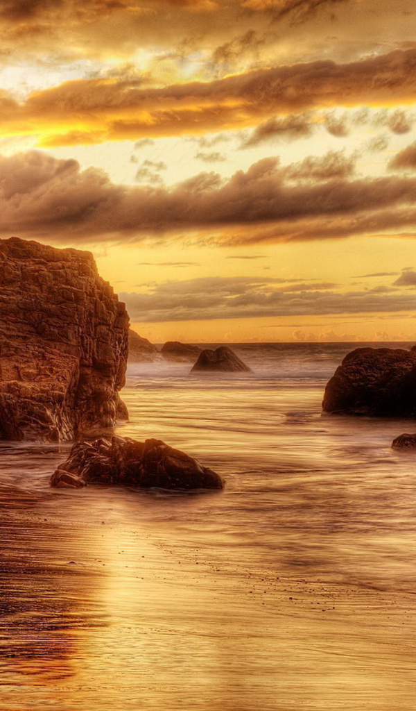 Берег на закате