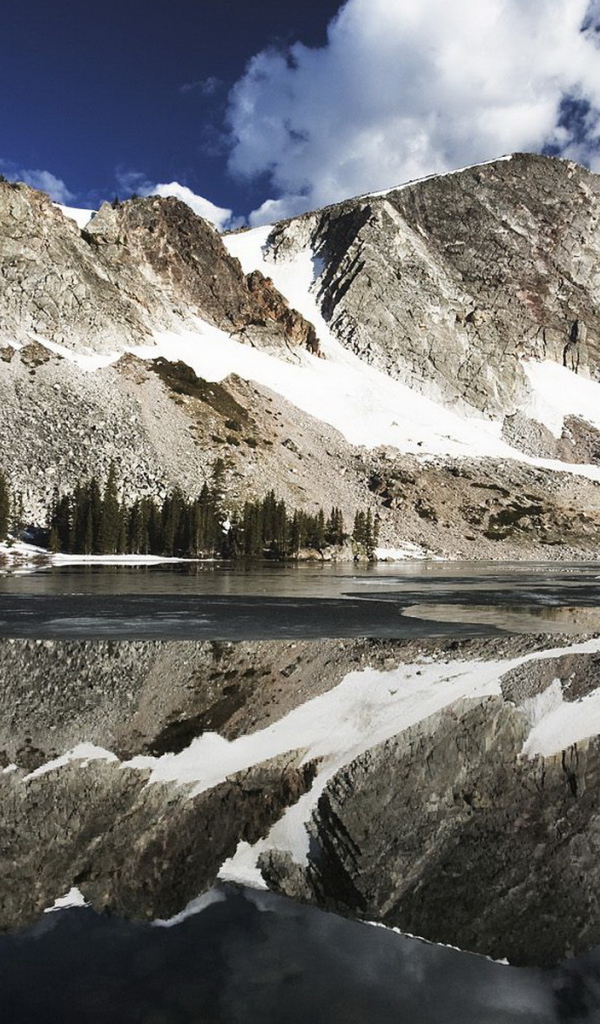 Горы и озеро