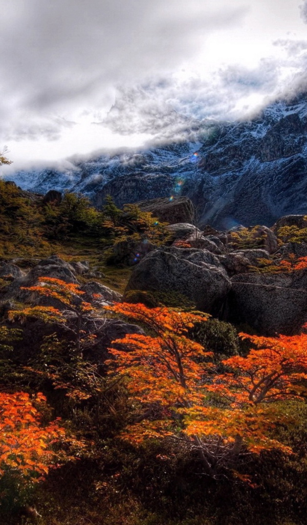 Горы под облаками