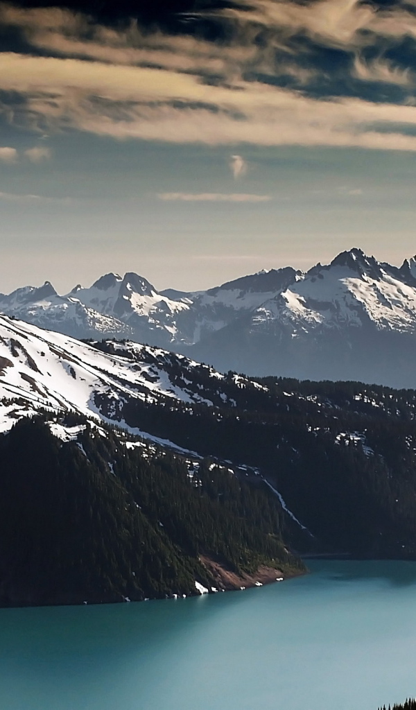 Речка и снежные вершины