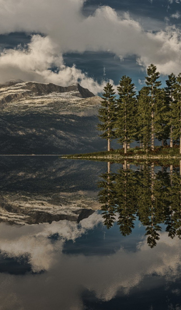 Островок на озере