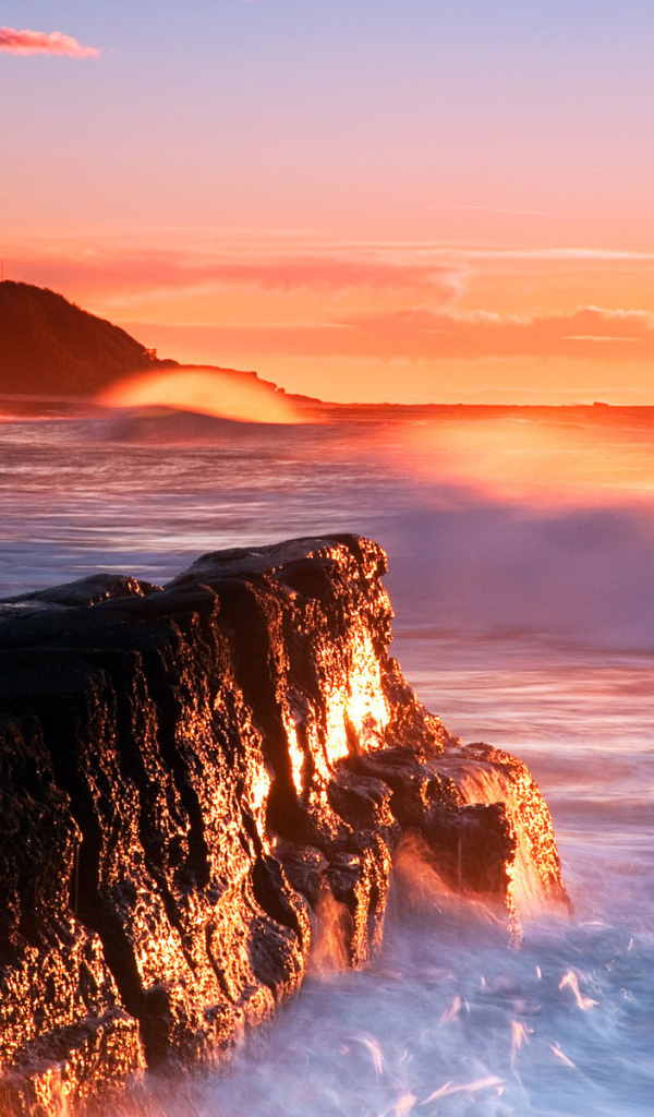 Закат на море