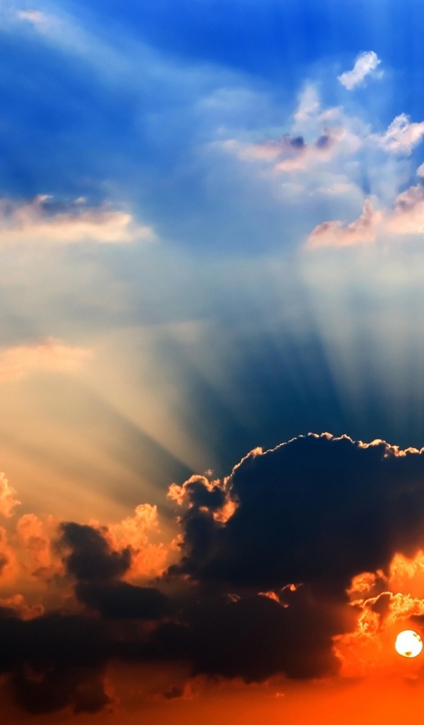 Яркий закат