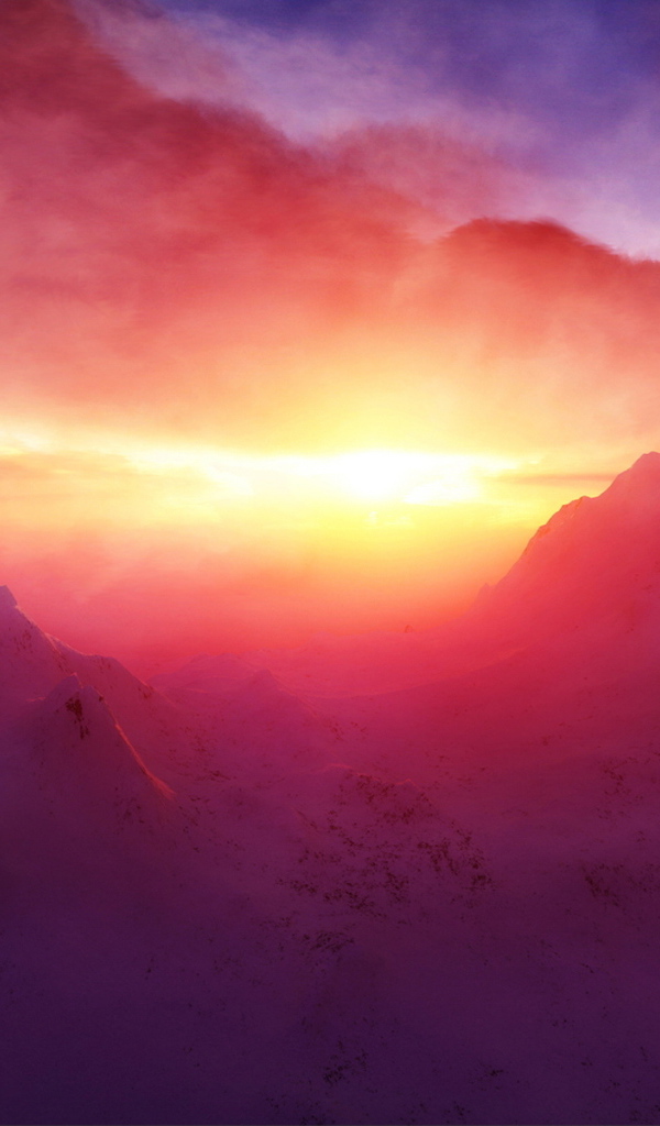 Рассвет в горах