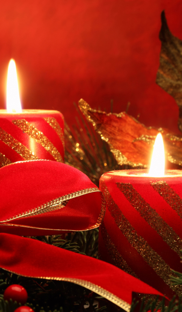 Свечи и бант