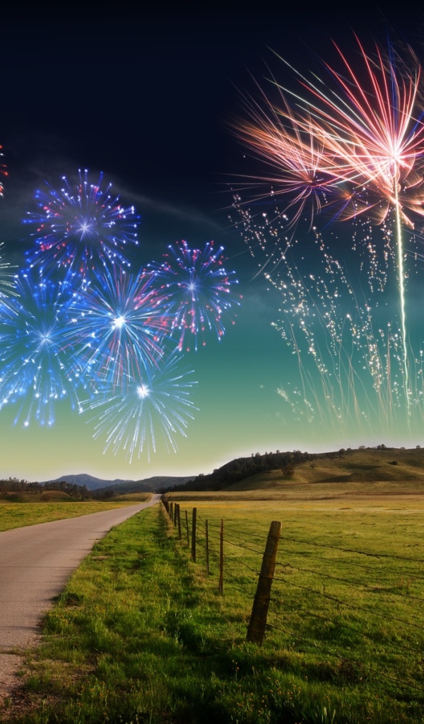 Фейерверк на небе