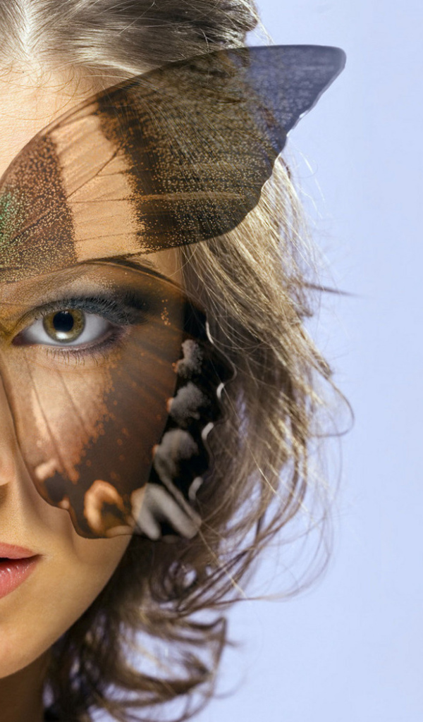 Девушка и бабочка