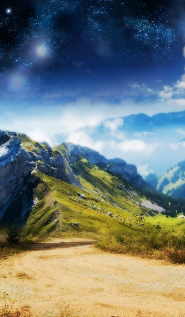 Горы и самолет