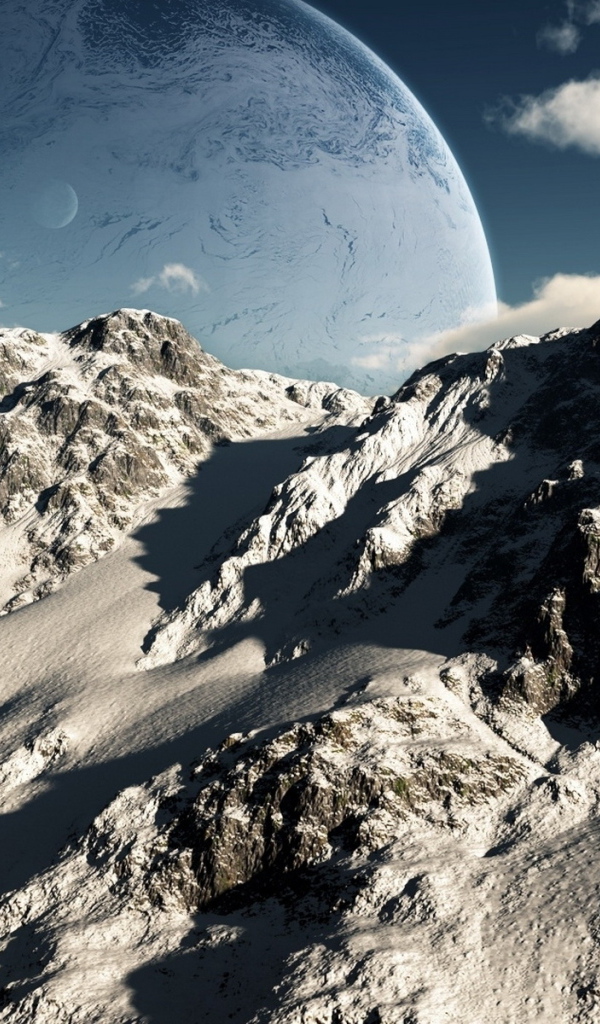 Планета над горами
