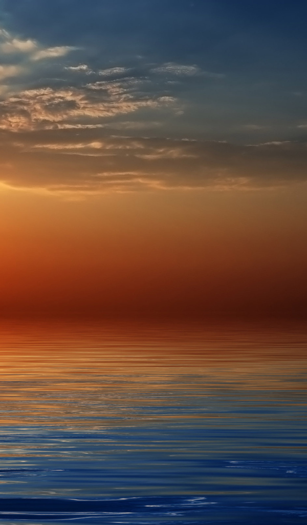 Закат над морем