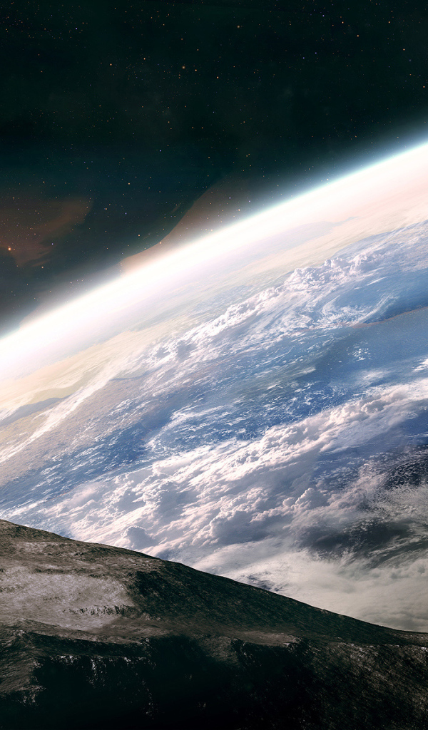 Космонавт на поверхности