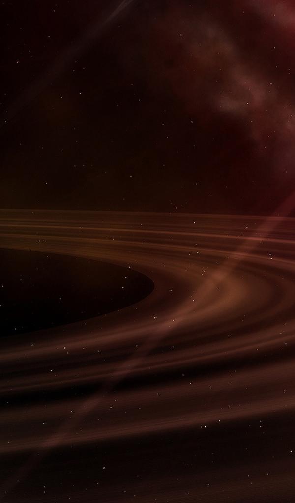 Огромная планета с кольцами