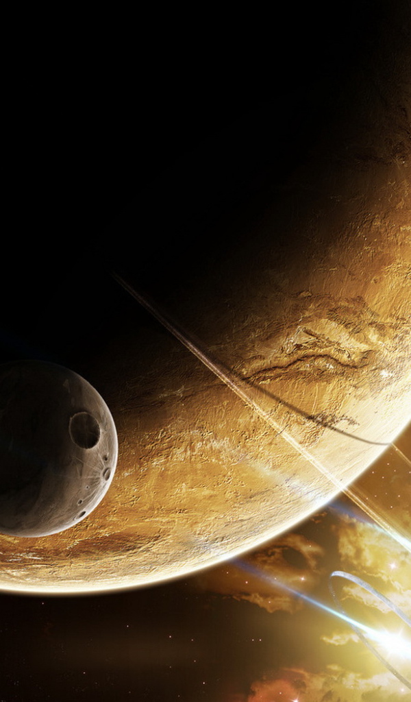 Планета и спутник