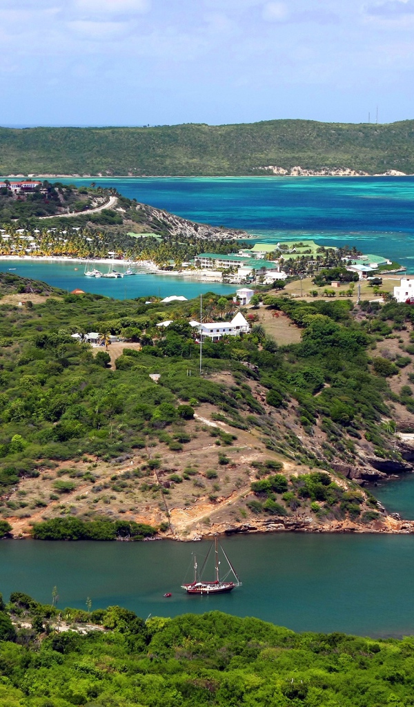 Вид на Антигуа