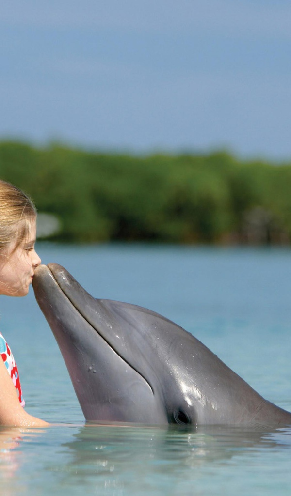 Дельфин и девочка