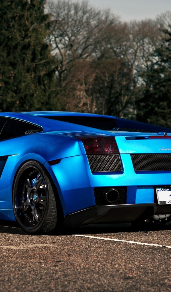 Синий Lamborghini GALLARDO