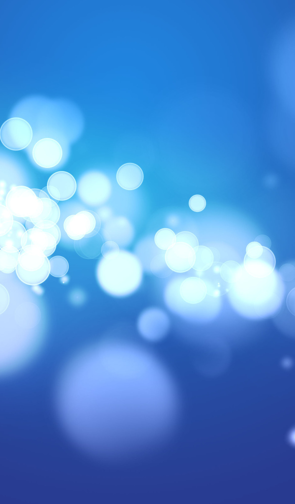 Блики на синем фоне