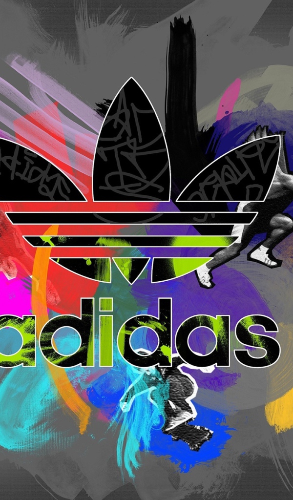Красочный логотип Adidas