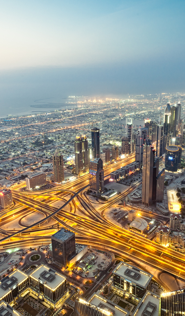 Дубаи - вечерняя панорама