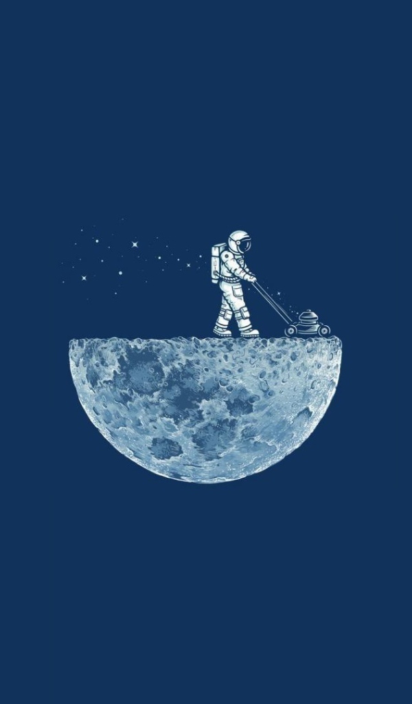 Космонавт на луне