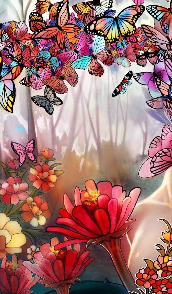 Девушка из бабочек