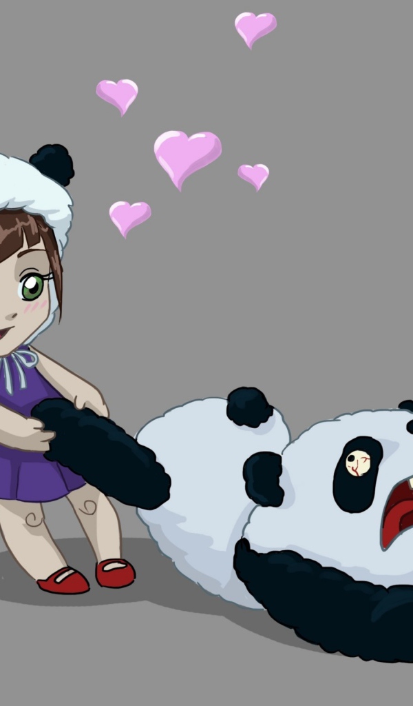 Девочка и панда