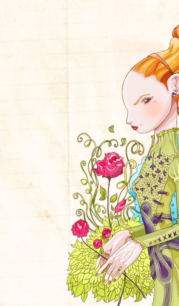 Дама с розами